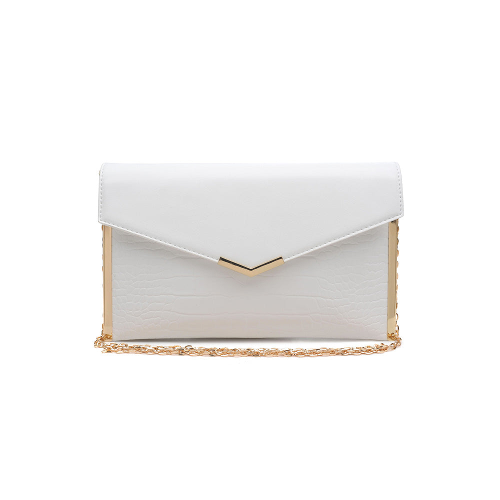 Product Image of Urban Expressions Heather Clutch NA-840611159632 View 1 | White