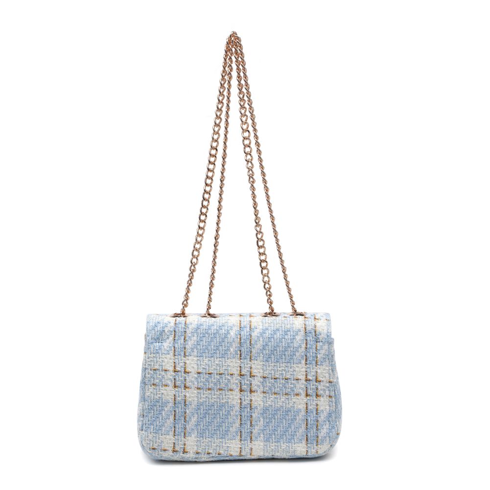 Woman wearing Blue Urban Expressions Camille Shoulder Bag 818209019729 View 7 | Blue