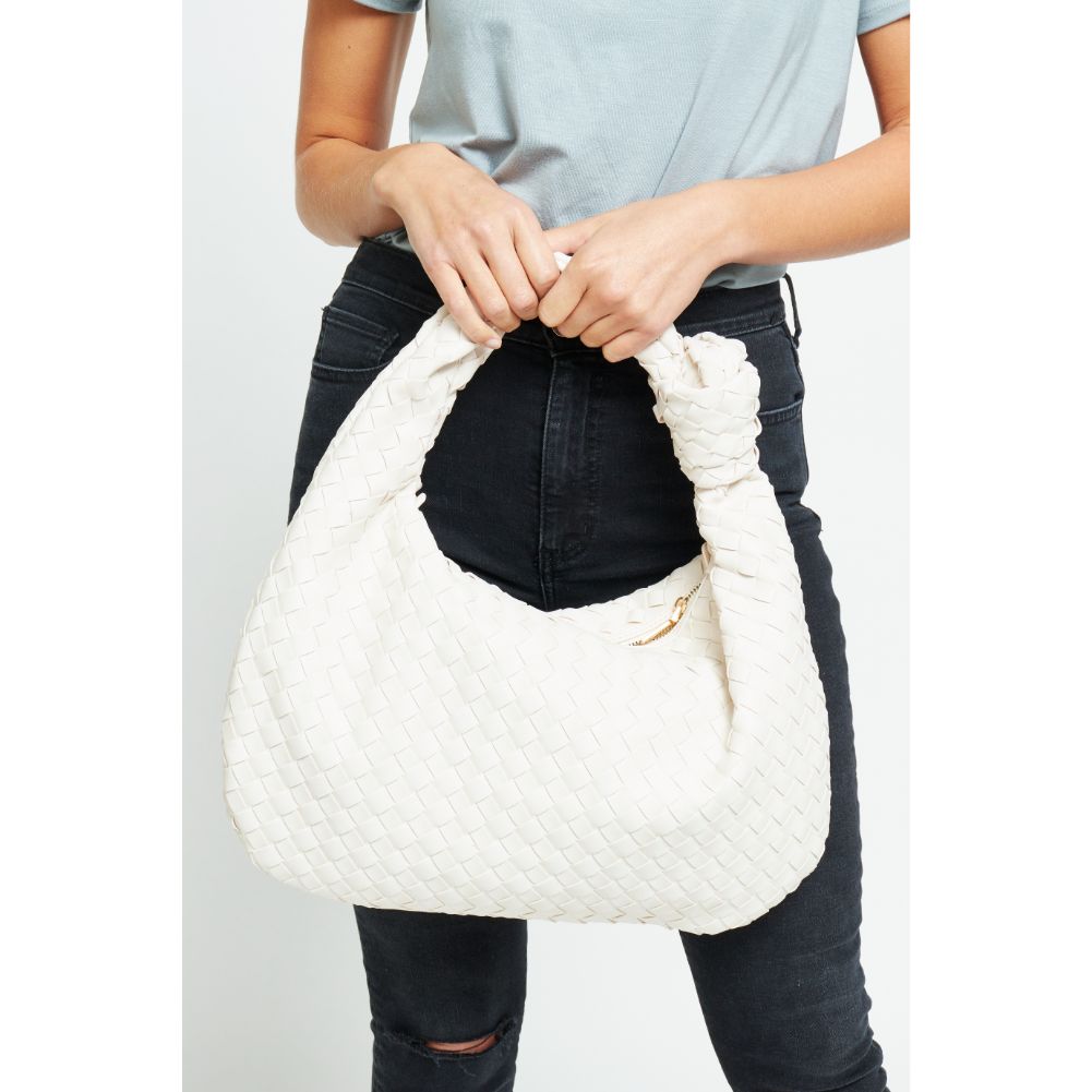 Woman wearing Ivory Urban Expressions Vanessa Hobo 840611179814 View 1 | Ivory