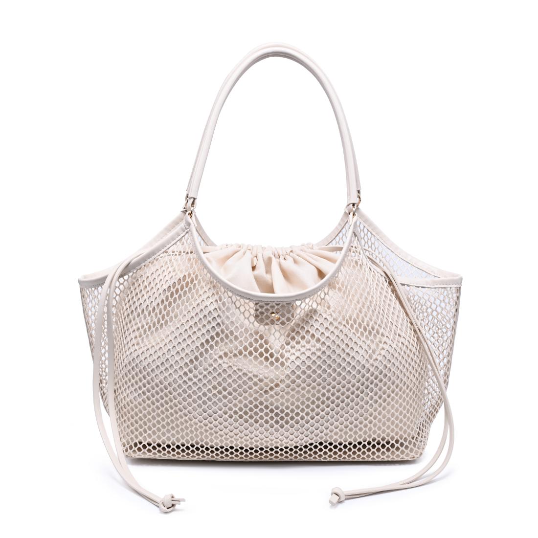 Woman wearing Ivory Urban Expressions Easton Tote 840504205194 View 5 | Ivory