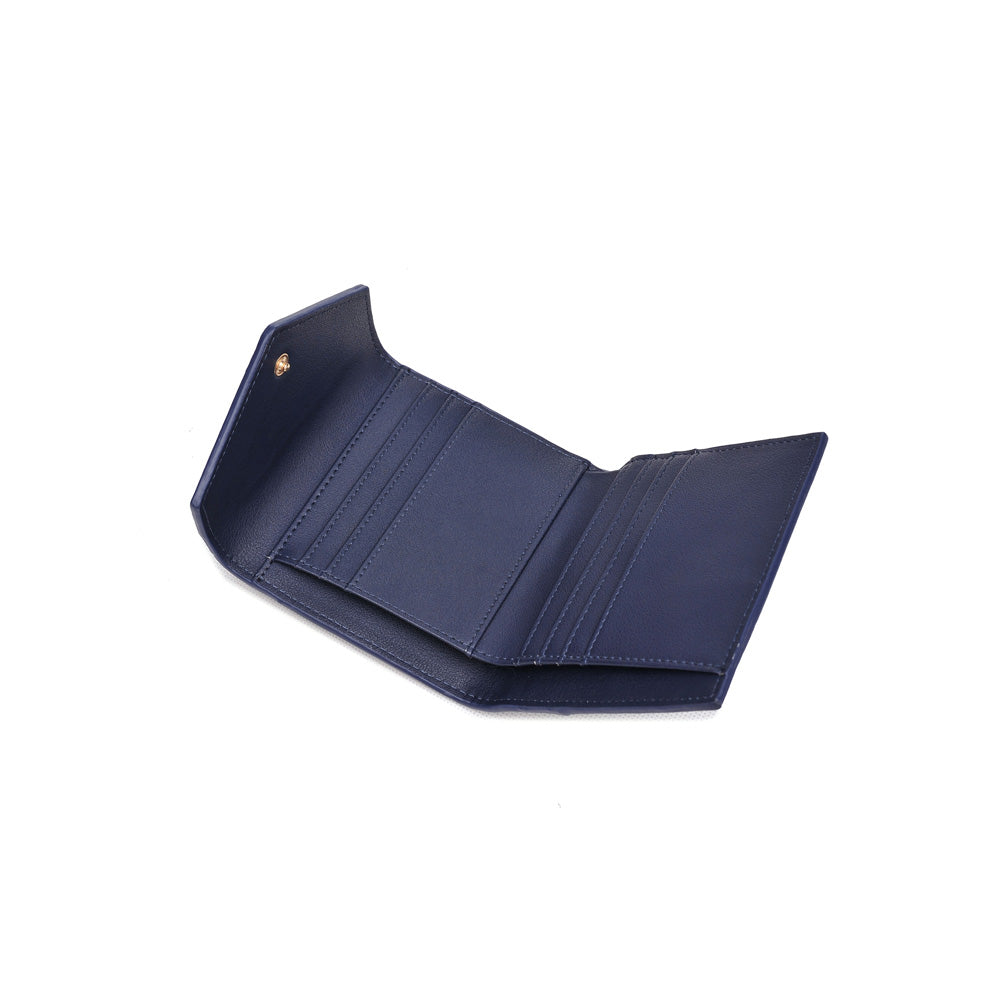 Product Image of Urban Expressions Layla Croc Wallet NA-840611154125 View 4 | Navy