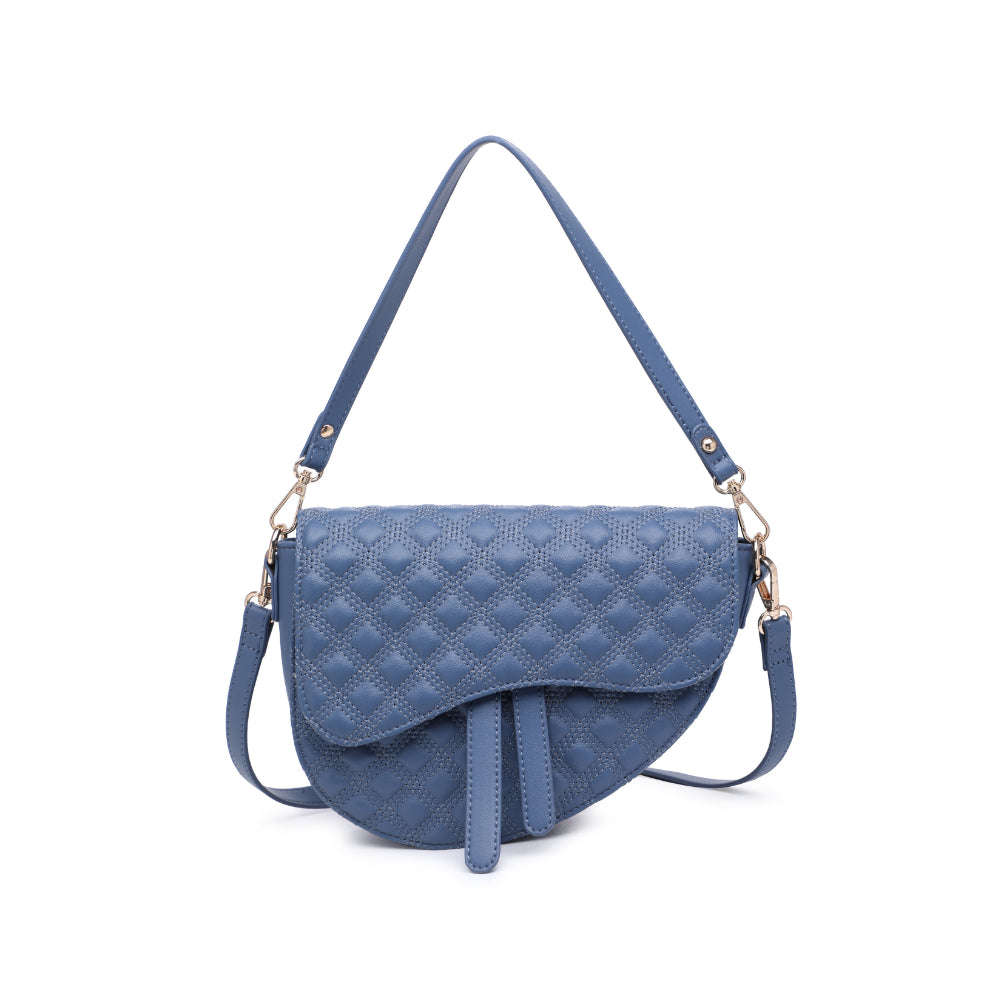 Woman wearing Denim Urban Expressions Lorena Baguette 818209011341 View 5 | Denim