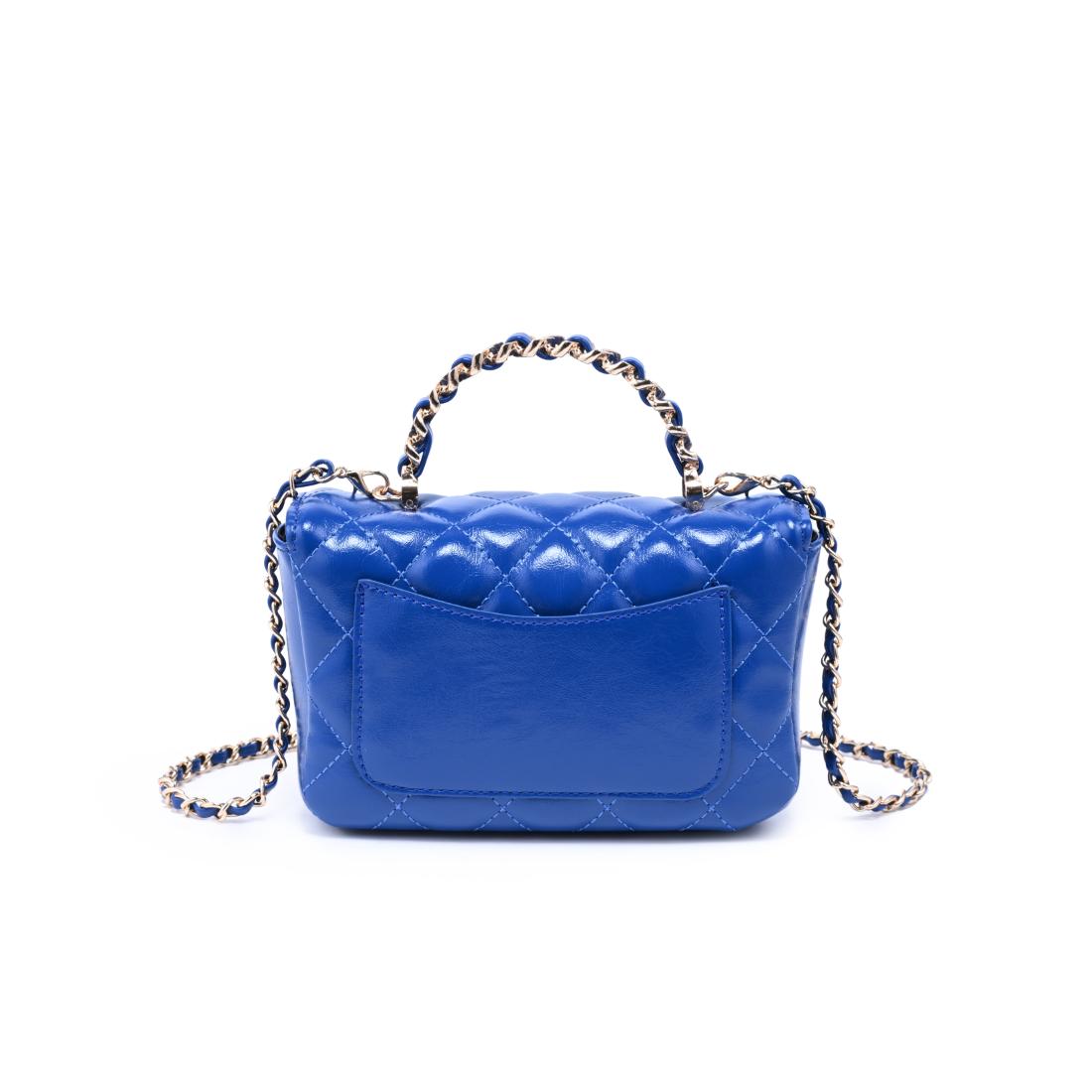 Woman wearing Electric Blue Urban Expressions Leo Crossbody 840504205088 View 7 | Electric Blue
