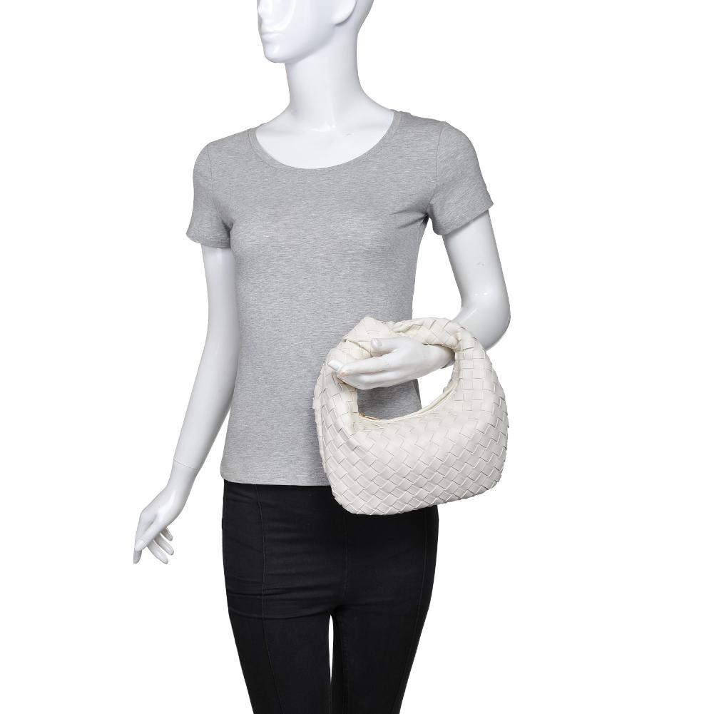 Product Image of Urban Expressions Tracy - Woven Clutch 840611155146 View 5 | Ivory