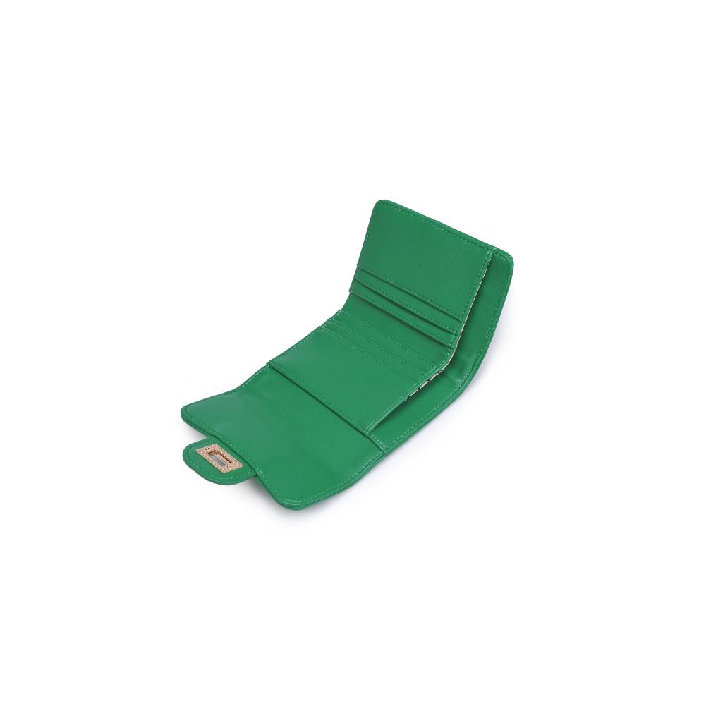 Woman wearing Kelly Green Urban Expressions Shantel - Quilted Wallet 840611121868 View 9 | Kelly Green