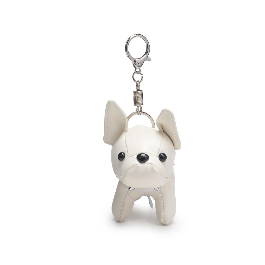 Product Image of Urban Expressions Laya Keychain Charm 840504201103 View 5 | White