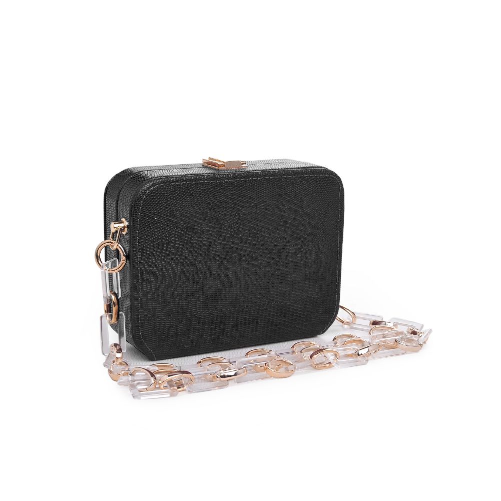 Product Image of Urban Expressions Gwen Lizard Evening Bag 840611173959 View 2 | Black