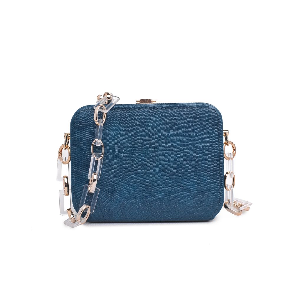 Product Image of Urban Expressions Gwen Lizard Evening Bag 840611173966 View 1 | Emerald