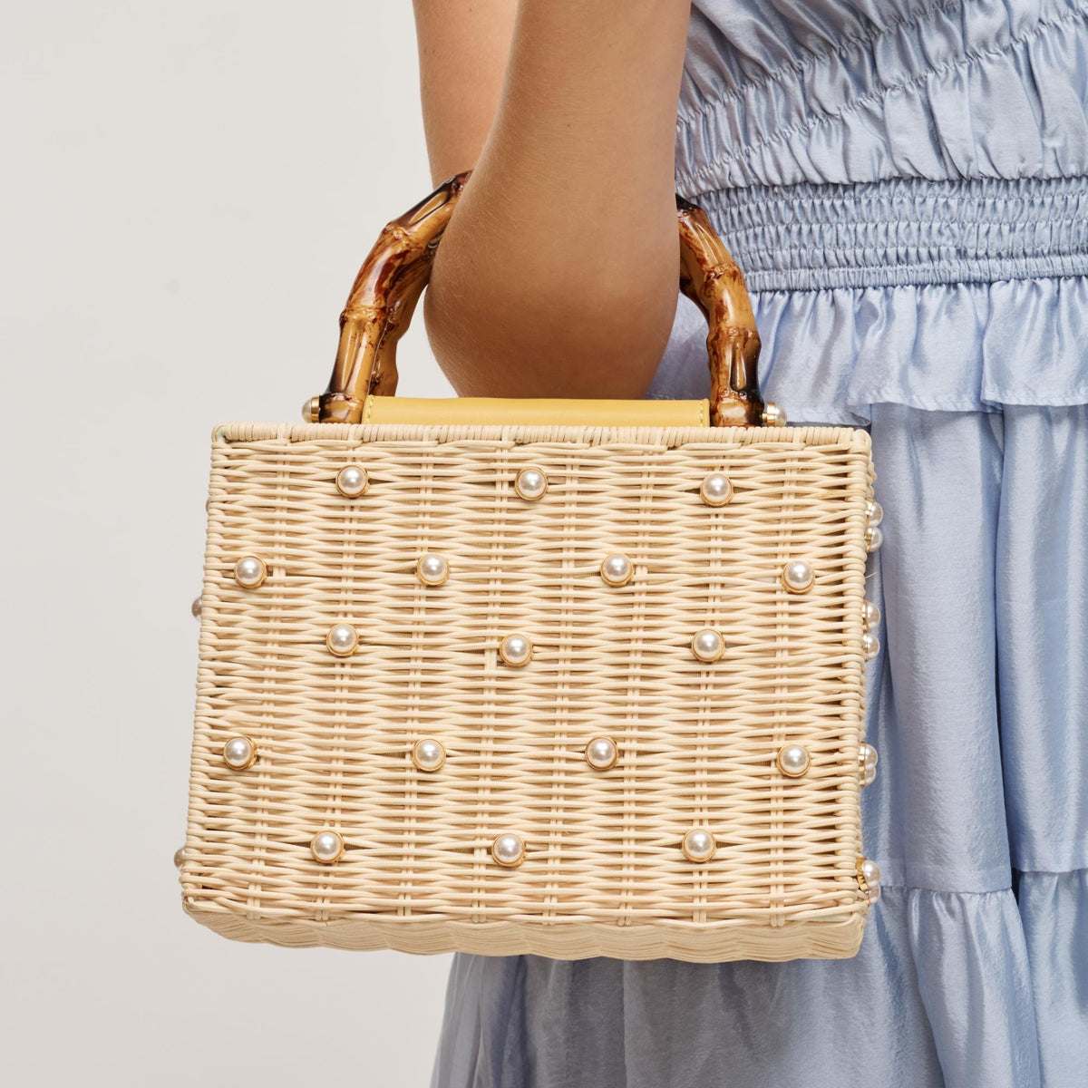 Woman wearing Natural Urban Expressions Maxie Evening Bag 840504204692 View 1 | Natural