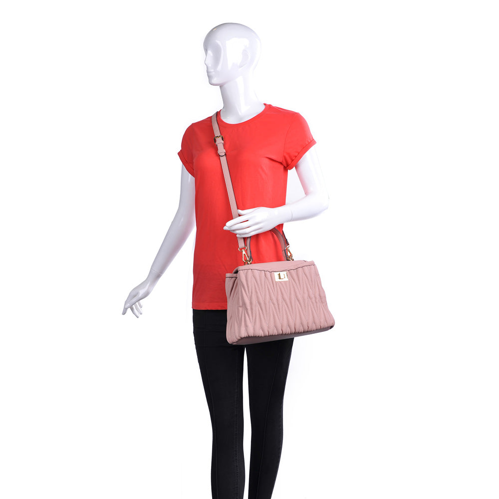 Product Image of Urban Expressions Peggy Satchel 840611160362 View 5 | Blush