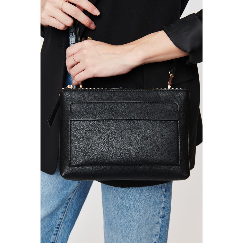 Woman wearing Black Urban Expressions Morris Crossbody 840611105851 View 4 | Black