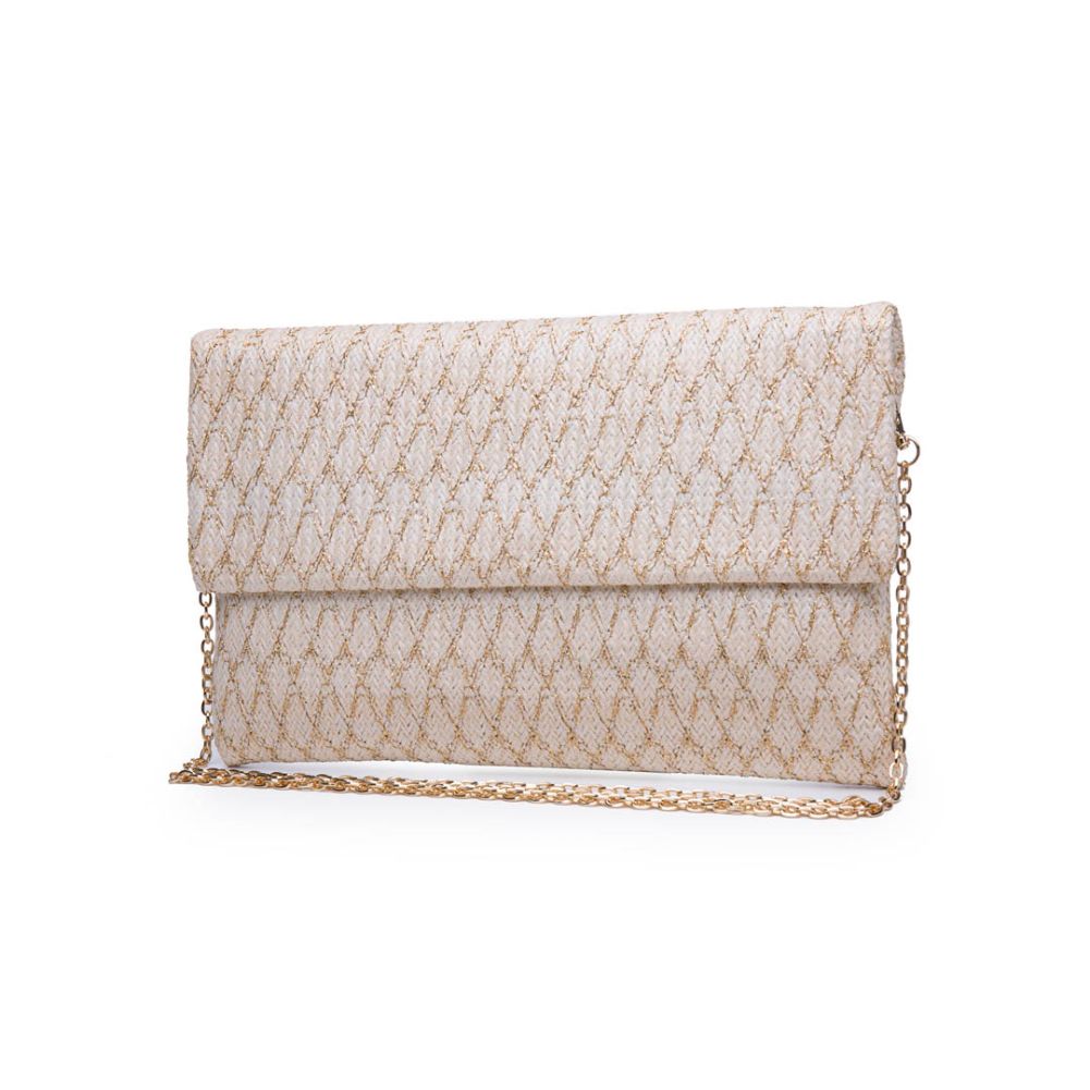 Product Image of Urban Expressions Maui Metallic Clutch NA-840611164520 View 2 | Natural