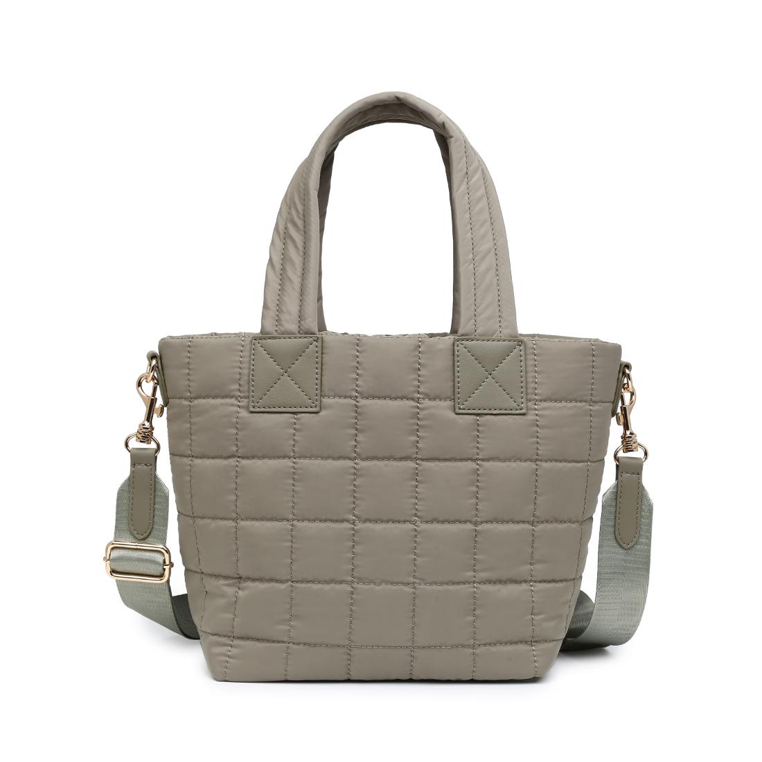 Woman wearing Sage Urban Expressions Lumina Tote 840504205989 View 5 | Sage