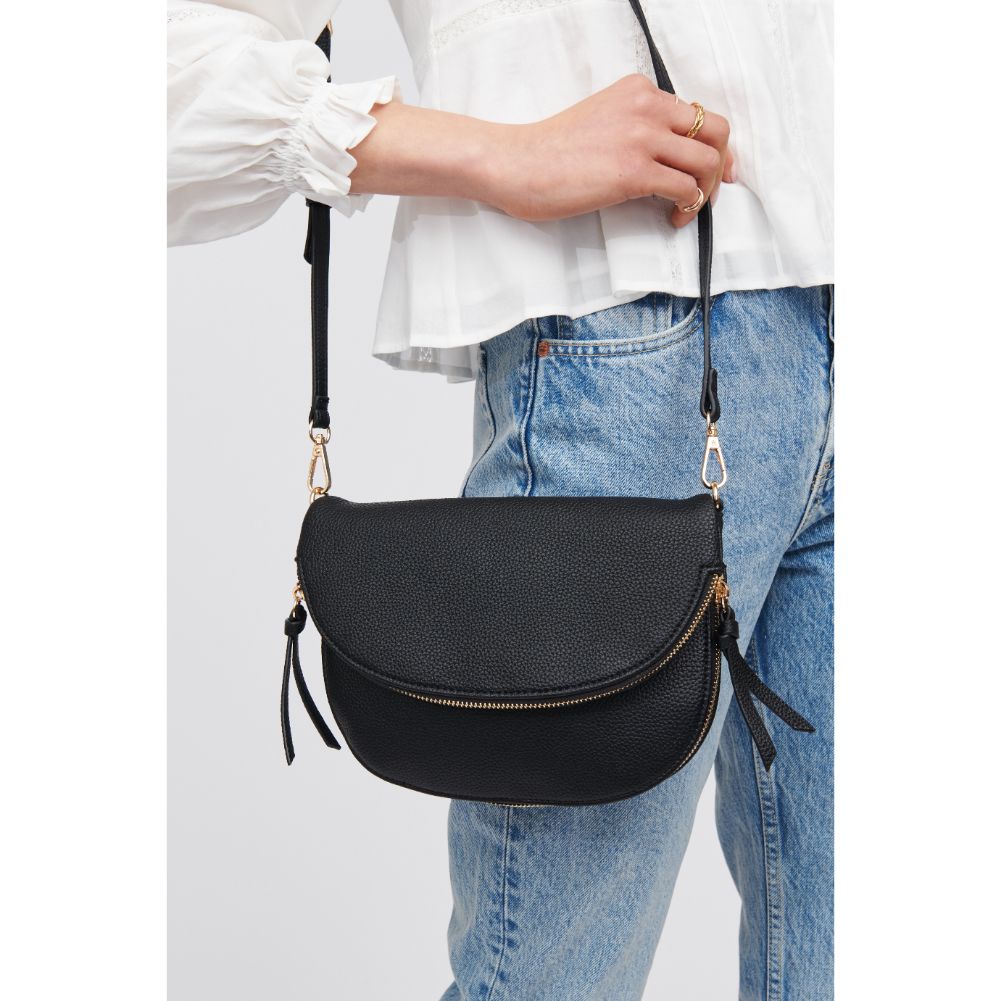 Woman wearing Black Urban Expressions Holly Crossbody 818209015837 View 2 | Black