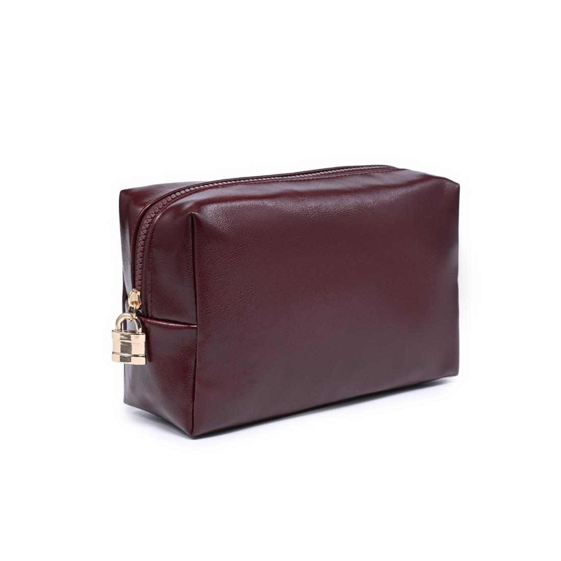 Urban Essentials The Vault Cosmetic & Travel Organizer Pouch 840504210075 View 6 | Burgundy