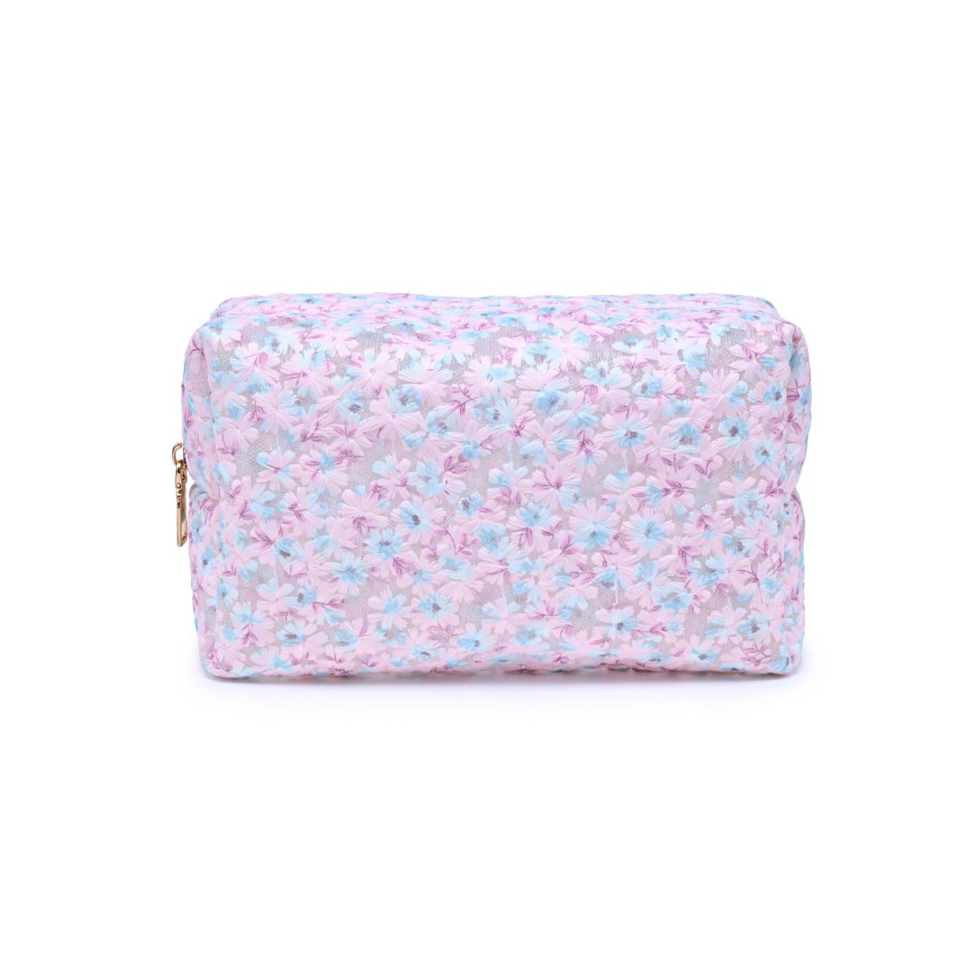 Urban Essentials City Bloom Cosmetic & Travel Organizer Pouch 840504207532 View 1 | Pink