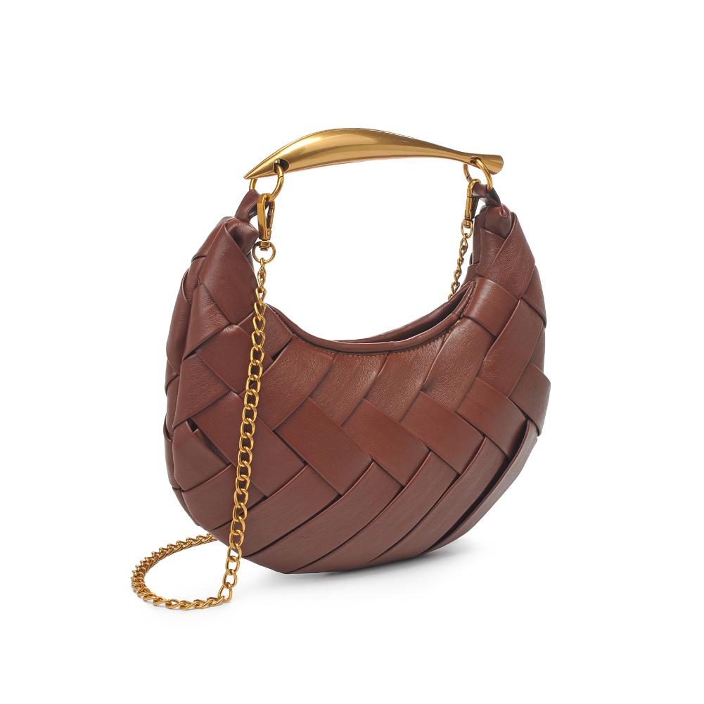Woman wearing Espresso Urban Expressions Ursula Crossbody 840611193742 View 6 | Espresso