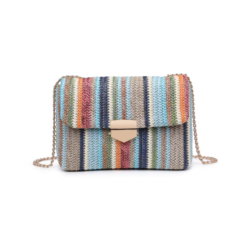 Woman wearing Blue Multi Urban Expressions Remi Crossbody 840611124074 View 5 | Blue Multi