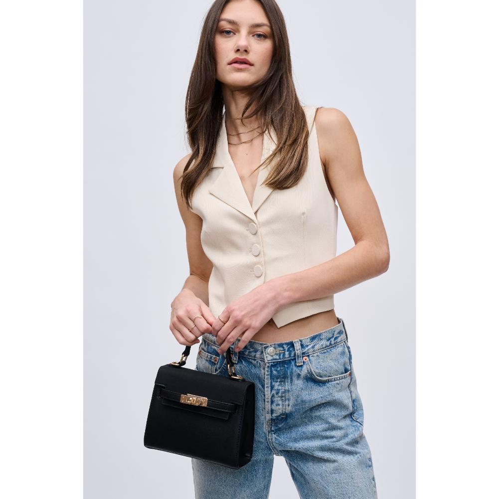 Woman wearing Black Urban Expressions Mayfair Crossbody 840611121592 View 3 | Black