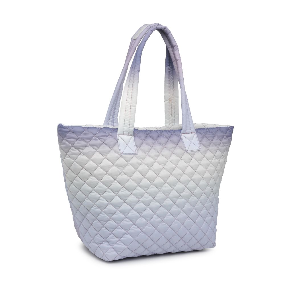Woman wearing Lavender Multi Urban Expressions Breakaway Tote 818209018470 View 6 | Lavender Multi