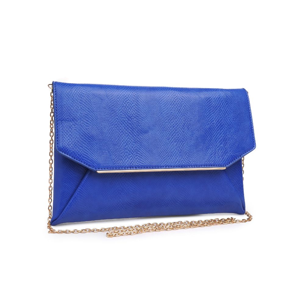 Product Image of Urban Expressions Lena Lizard Clutch 840611174116 View 2 | Electric Blue