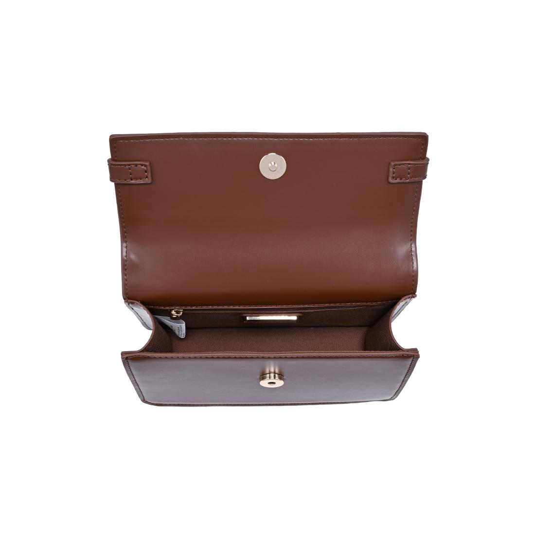 Woman wearing Chocolate Urban Expressions Lily Crossbody 840504205804 View 9 | Chocolate