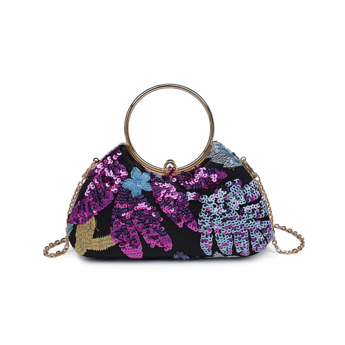 Product Image of Urban Expressions Phoebe Evening Bag 840611199454 View 5 | Black Multi