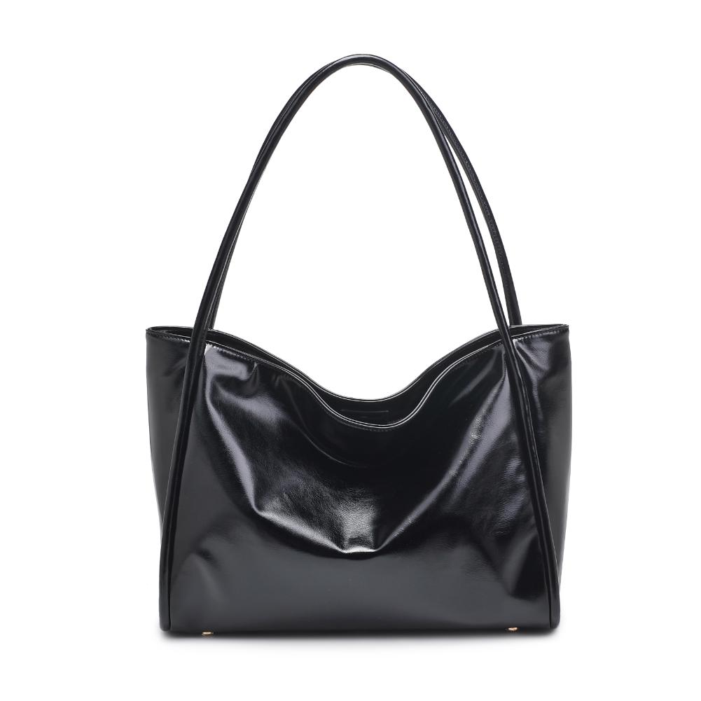 Woman wearing Black Urban Expressions Doris Tote 840611136848 View 5 | Black