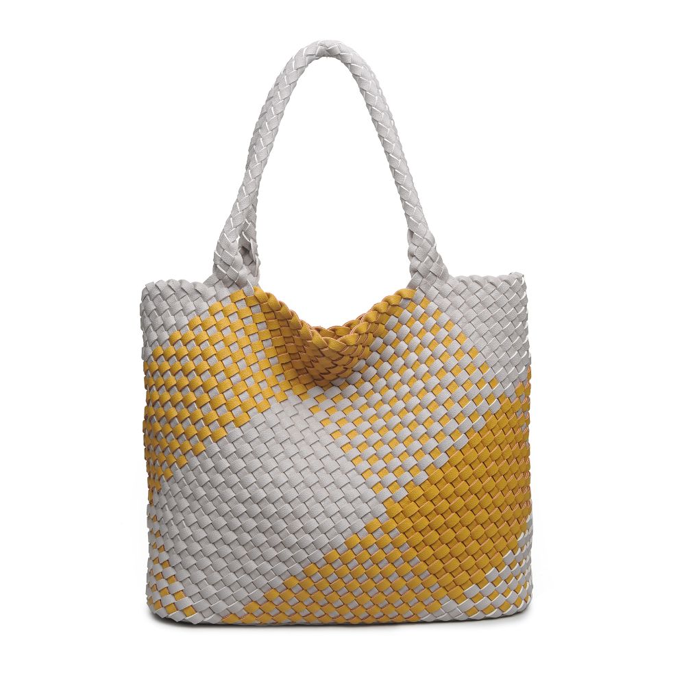 Product Image of Urban Expressions Cebu Tote 840611169600 View 1 | Grey Yellow