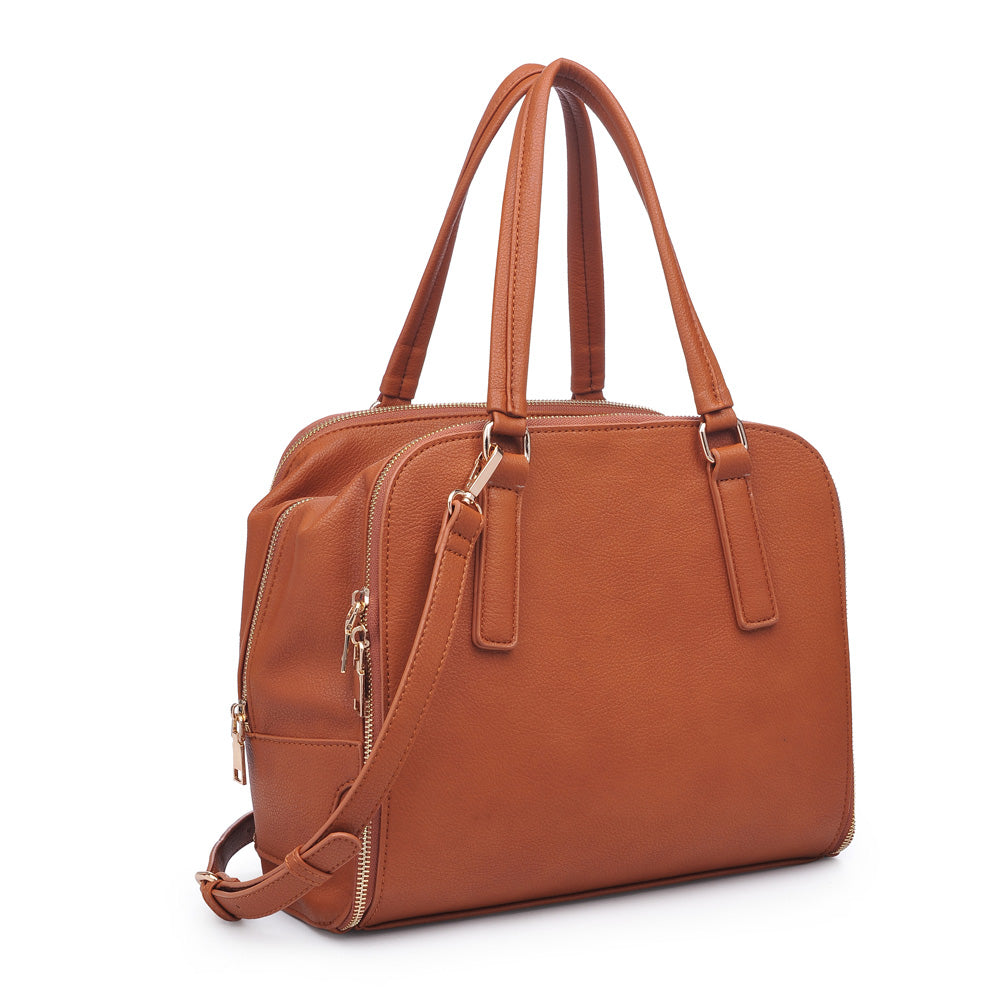 Product Image of Urban Expressions Adriana Satchel NA-840611159083 View 2 | Tan