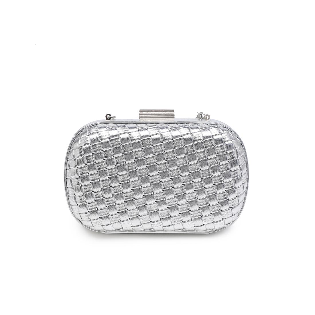 Urban Expressions Roslyn Evening Bag 840504209796 View 7 | Silver