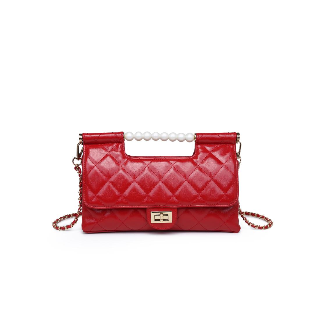 Woman wearing Red Urban Expressions Winslet Crossbody 840504205941 View 5 | Red