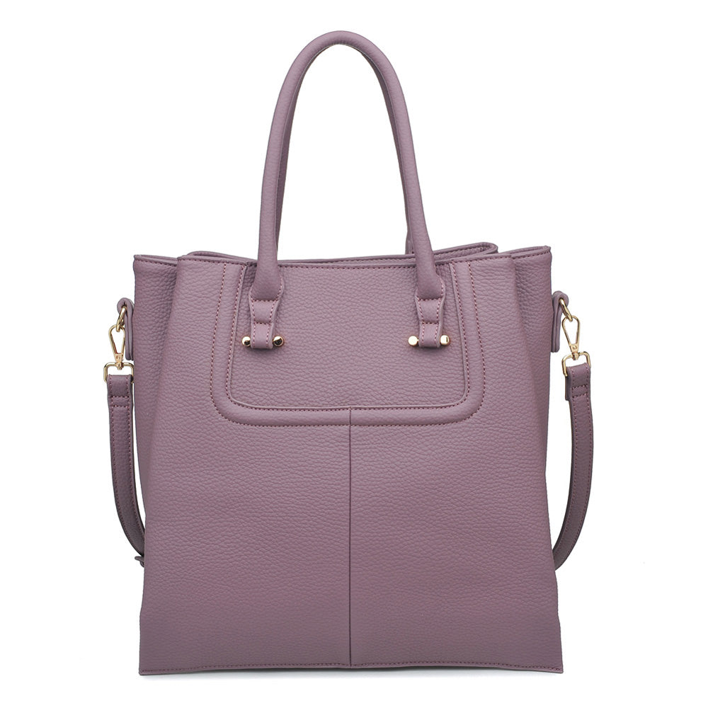 Product Image of Urban Expressions Dante Tote NA-840611150646 View 1 | Mauve