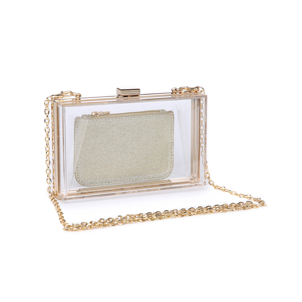 Woman wearing Clear Urban Expressions Lady Minaudiere 840611148445 View 6 | Clear