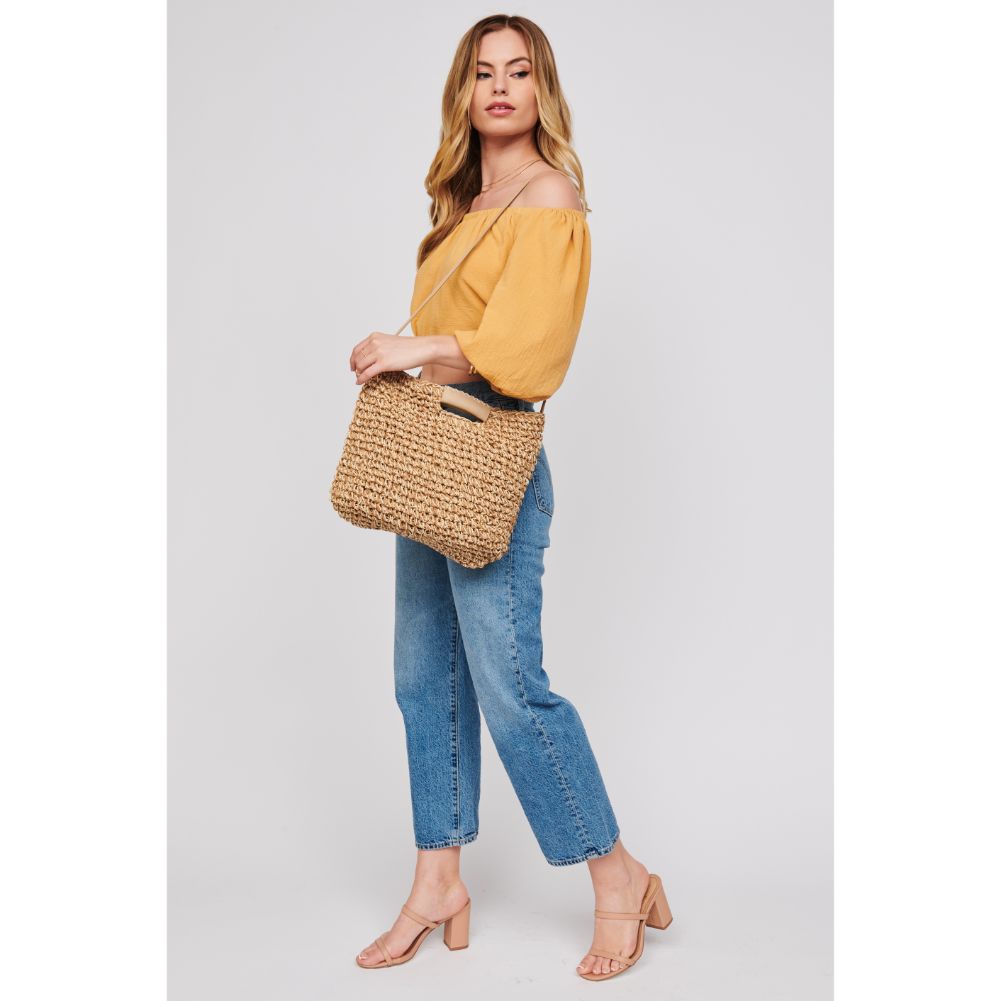 Woman wearing Natural Urban Expressions Southampton Crossbody 818209018685 View 3 | Natural