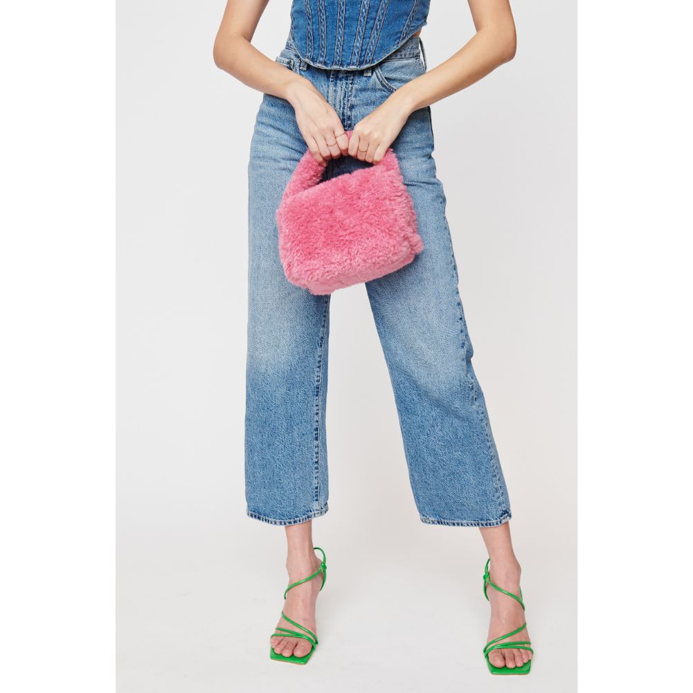 Woman wearing Pink Urban Expressions Nicolette Crossbody 840611103741 View 2 | Pink