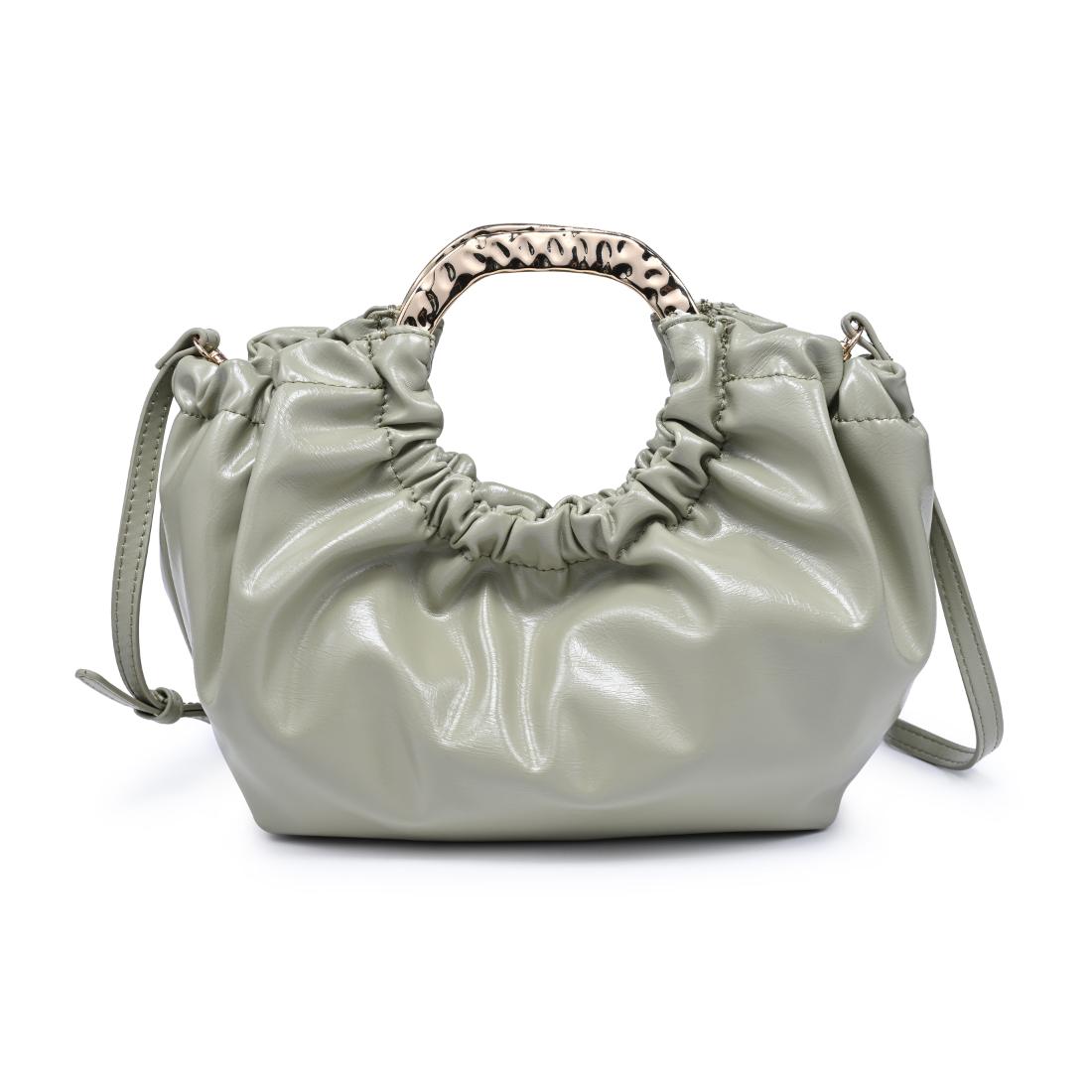 Woman wearing Sage Urban Expressions Myles Crossbody 840504204739 View 5 | Sage