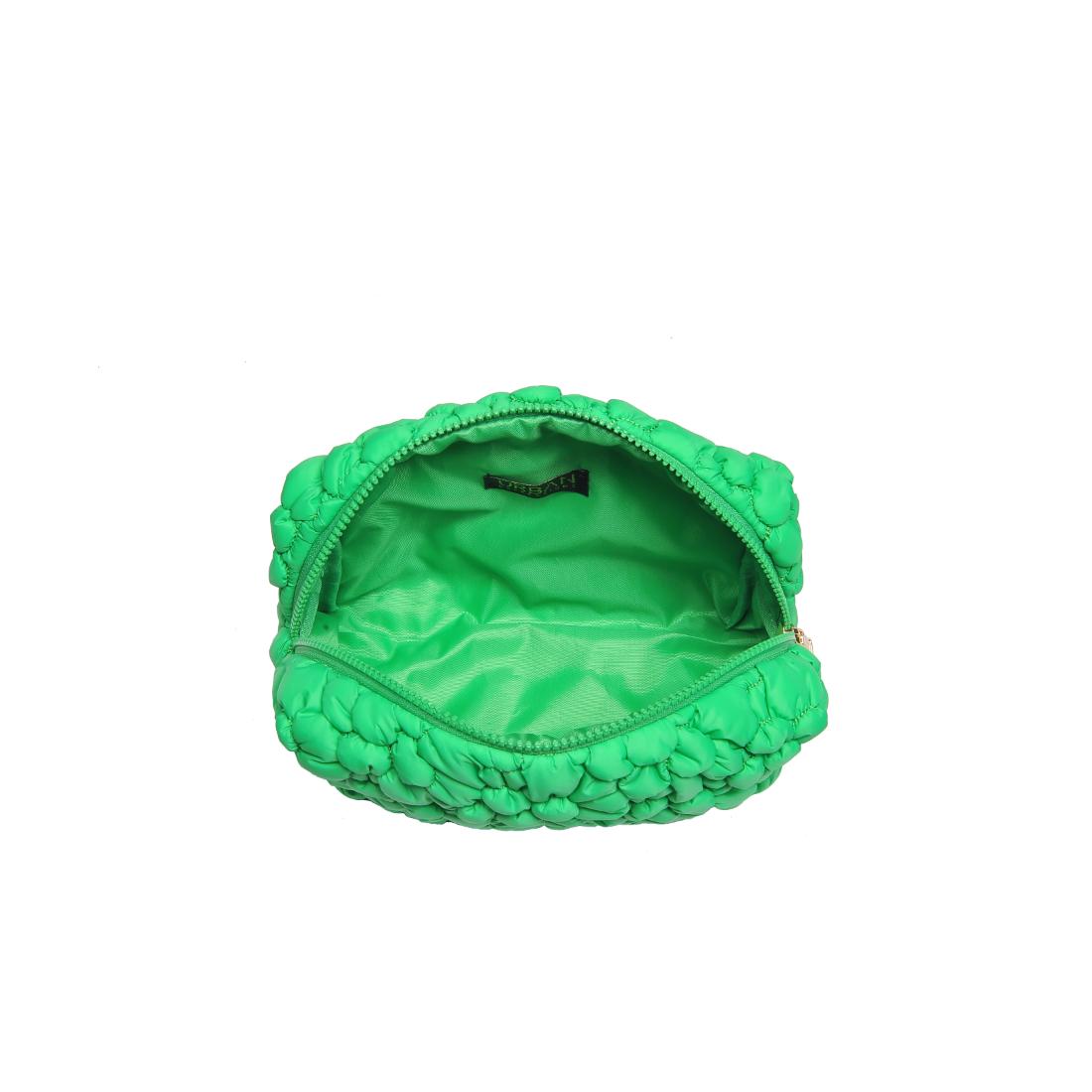 Urban Essentials Flora Pop - Nylon Cosmetic & Travel Organizer Pouch 840611144201 View 8 | Kelly Green