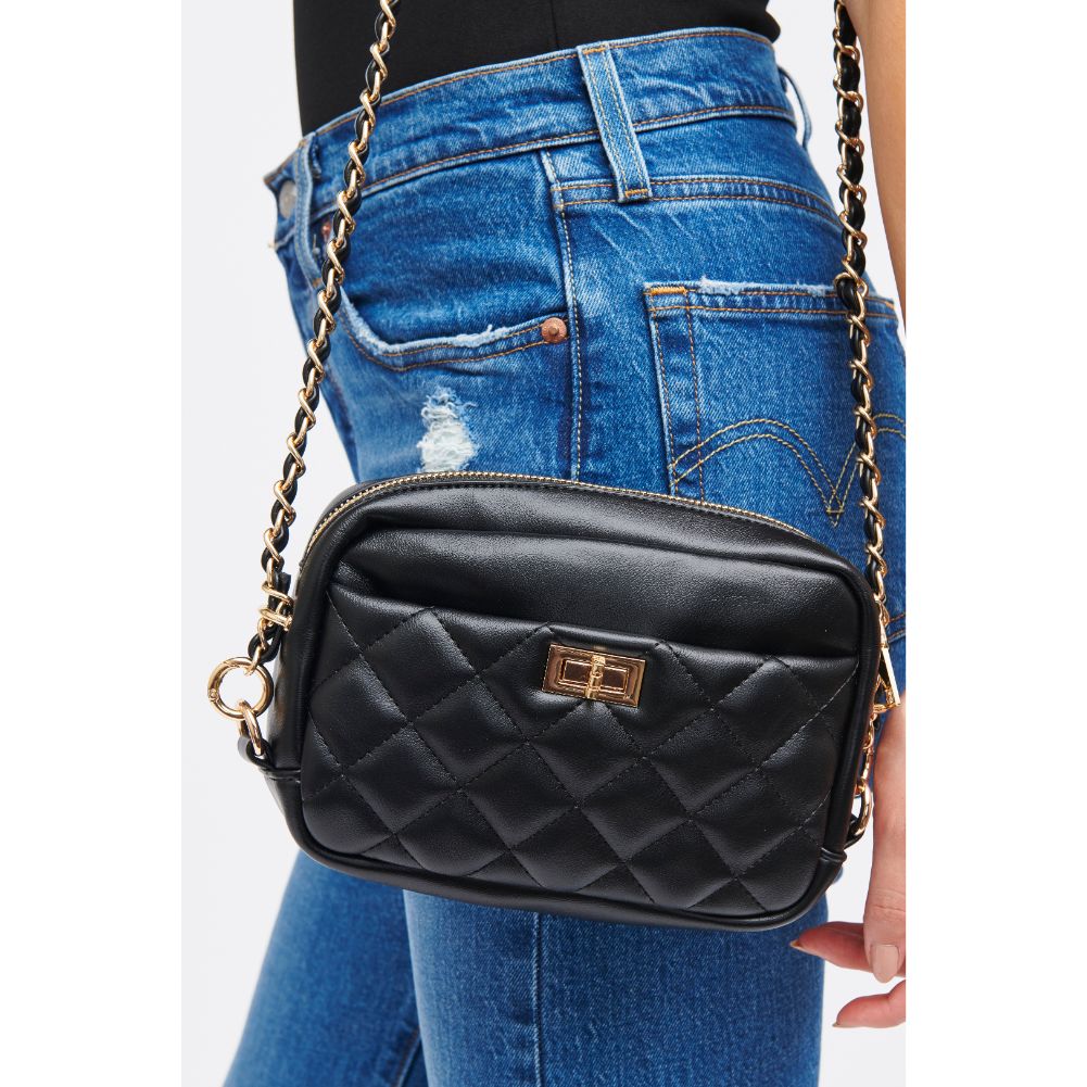 Woman wearing Black Urban Expressions Heidi Crossbody 840611185013 View 2 | Black