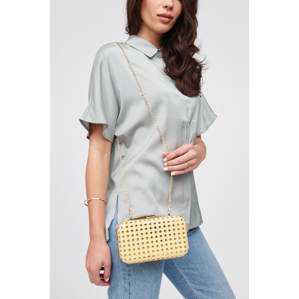 Woman wearing Natural Urban Expressions Itzel Minaudiere 840611100085 View 1 | Natural