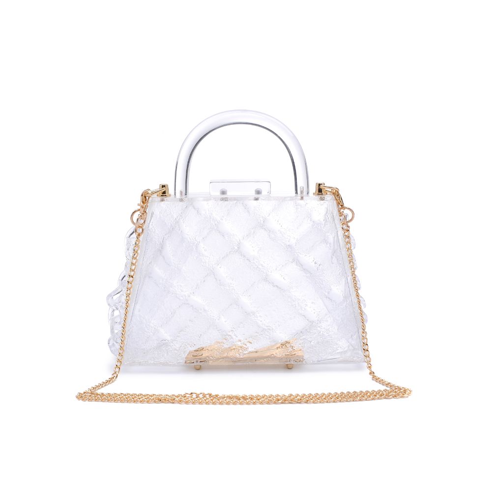 Product Image of Urban Expressions Eugenie Evening Bag 840611177315 View 7 | Clear
