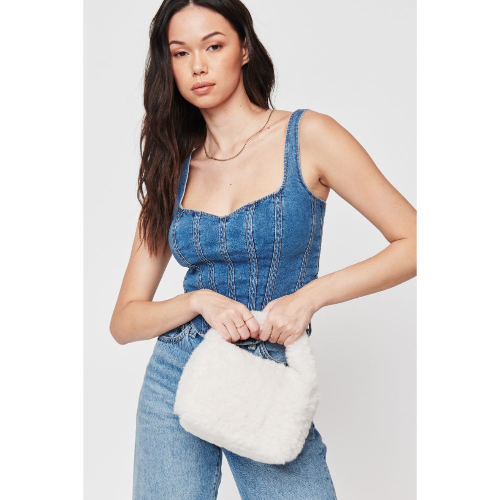 Woman wearing Off White Urban Expressions Nicolette Crossbody 840611103758 View 2 | Off White