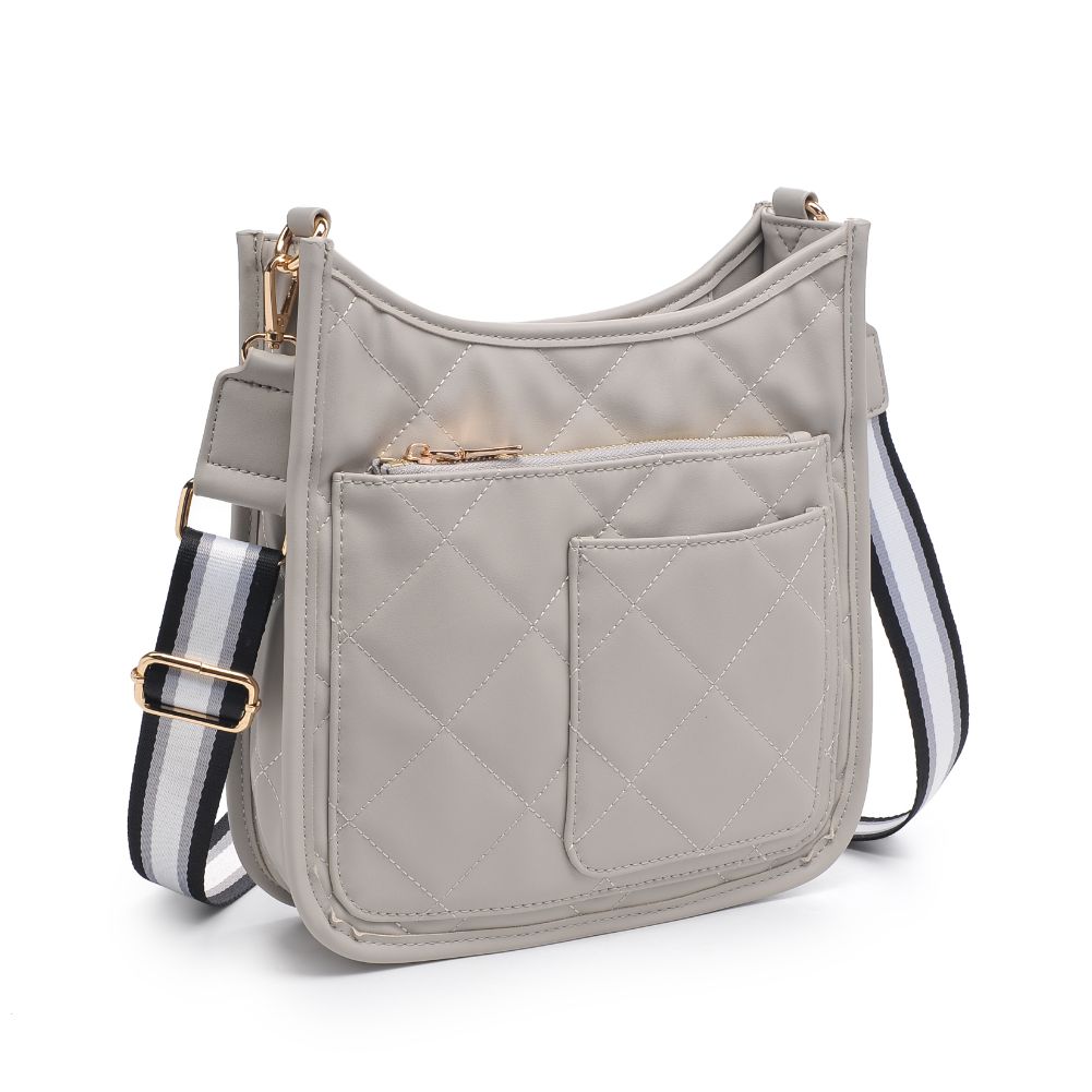 Woman wearing Grey Urban Expressions Harlie Crossbody 840611102737 View 6 | Grey