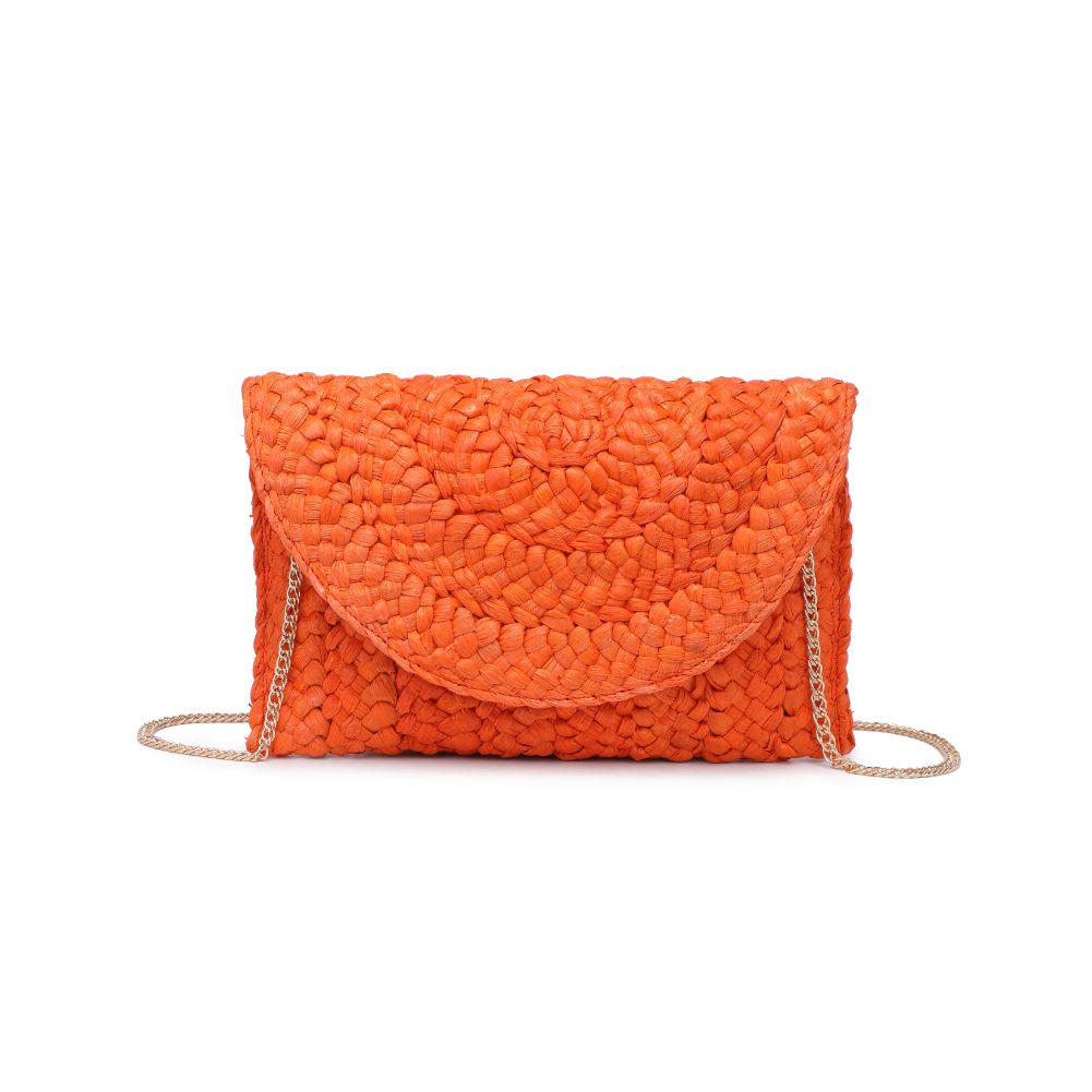 Woman wearing Orange Urban Expressions Aegean Clutch 840611100733 View 5 | Orange