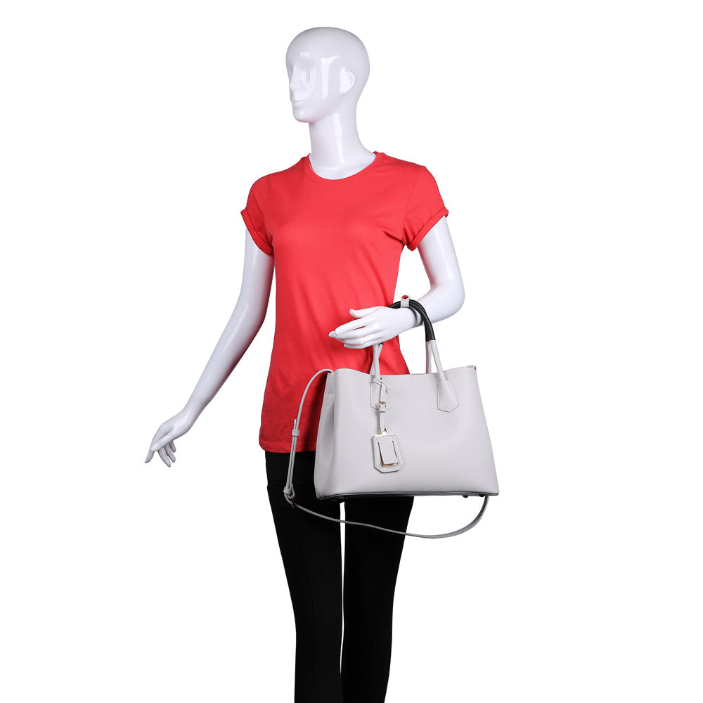 Product Image of Urban Expressions Collette Satchel NA-840611160546 View 5 | Grey
