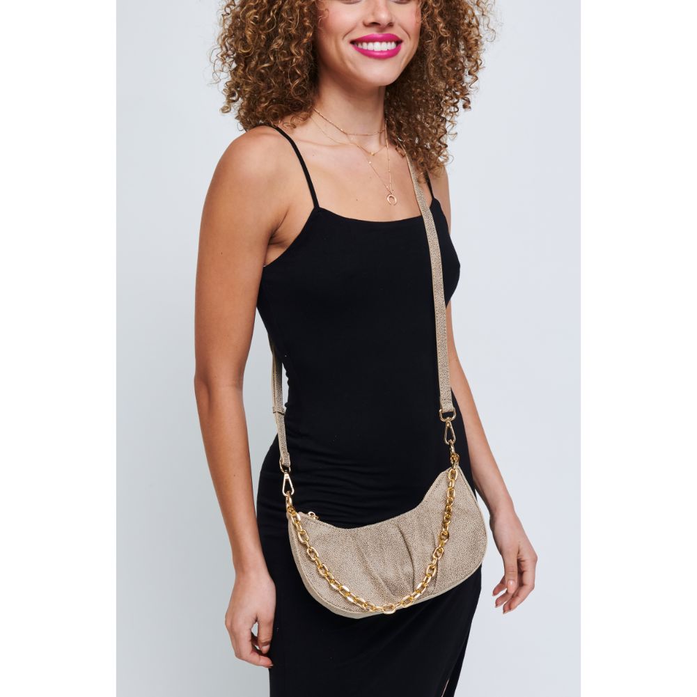 Woman wearing Natural Urban Expressions Paige Crossbody 840611179715 View 1 | Natural