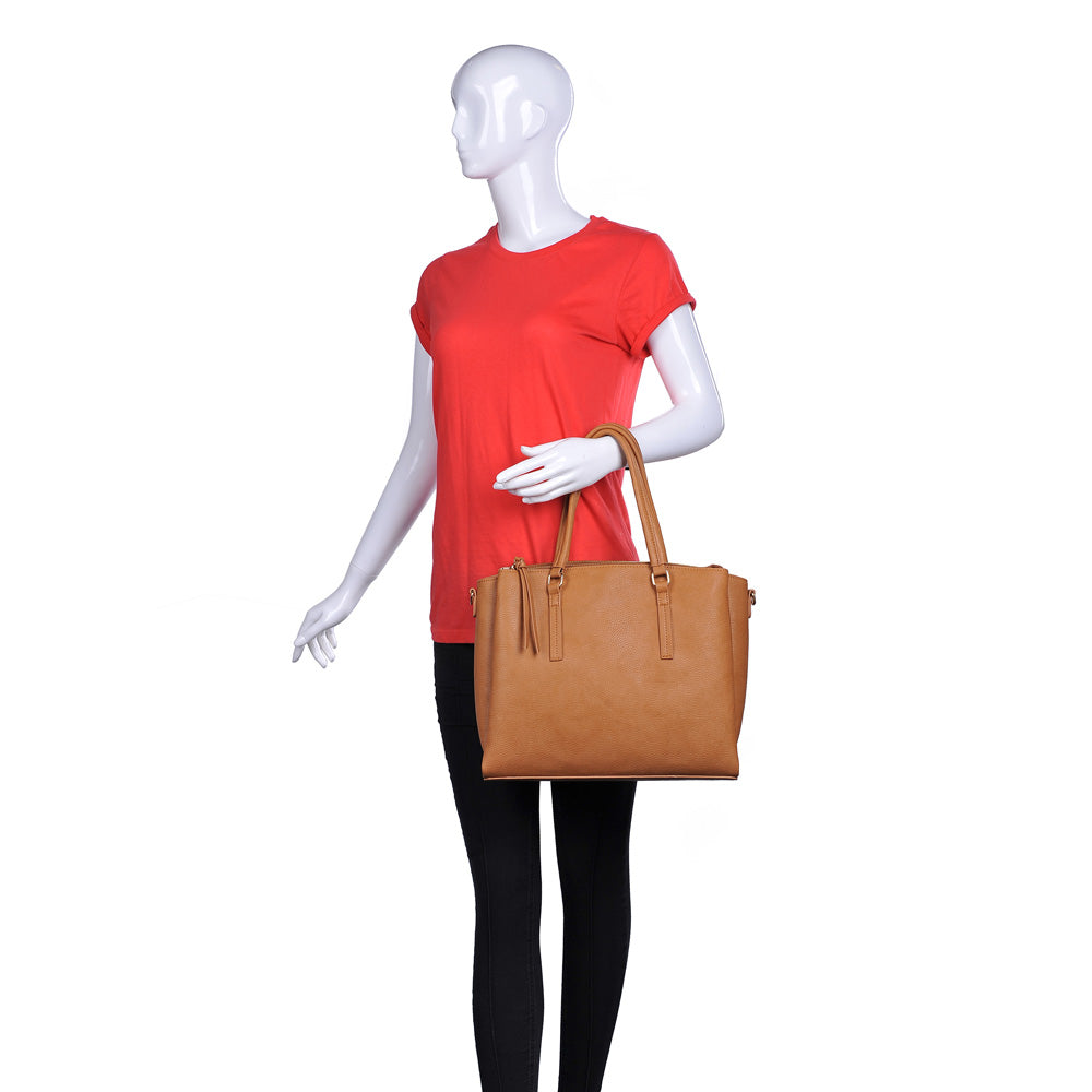 Product Image of Urban Expressions Lori Satchel NA-840611160171 View 5 | Tan