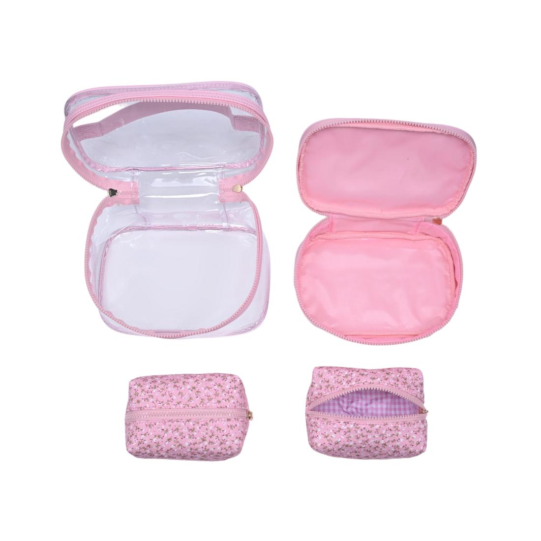 Urban Essentials Garden Glow - 4 Piece Train Case Set 840504215780 View 8 | Dusty Rose Floral