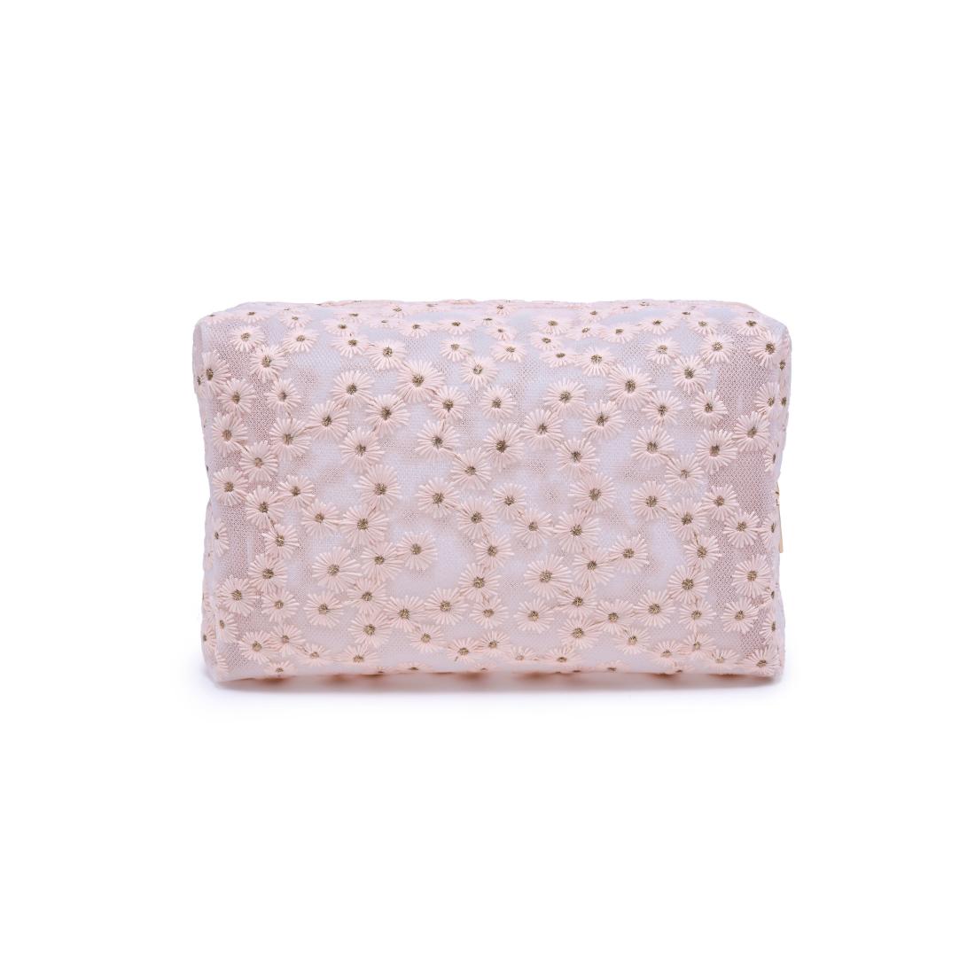Urban Essentials Daisy Chain Cosmetic & Travel Organizer Pouch 840504207501 View 7 | Pink