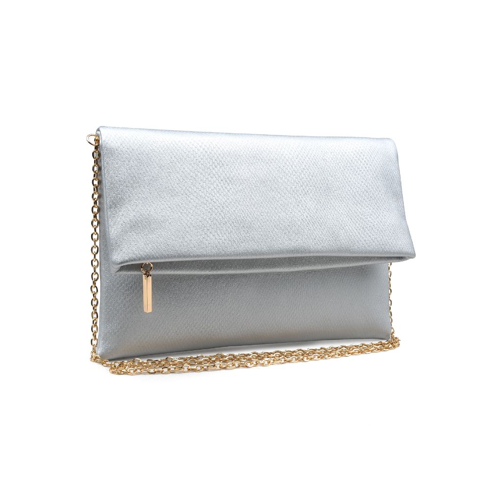 Product Image of Urban Expressions Evie Clutch 840611164919 View 2 | Silver